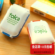 hộp nhựa tròn có nắp Cửa hàng bách hóa Ailein Hộp đựng đồ trang sức Hộp di động Có thể gập lại Hộp đựng ba mảnh Hộp 8 Lưới Hộp lưu trữ nhỏ di động - Trang chủ hộp đựng đũa muỗng