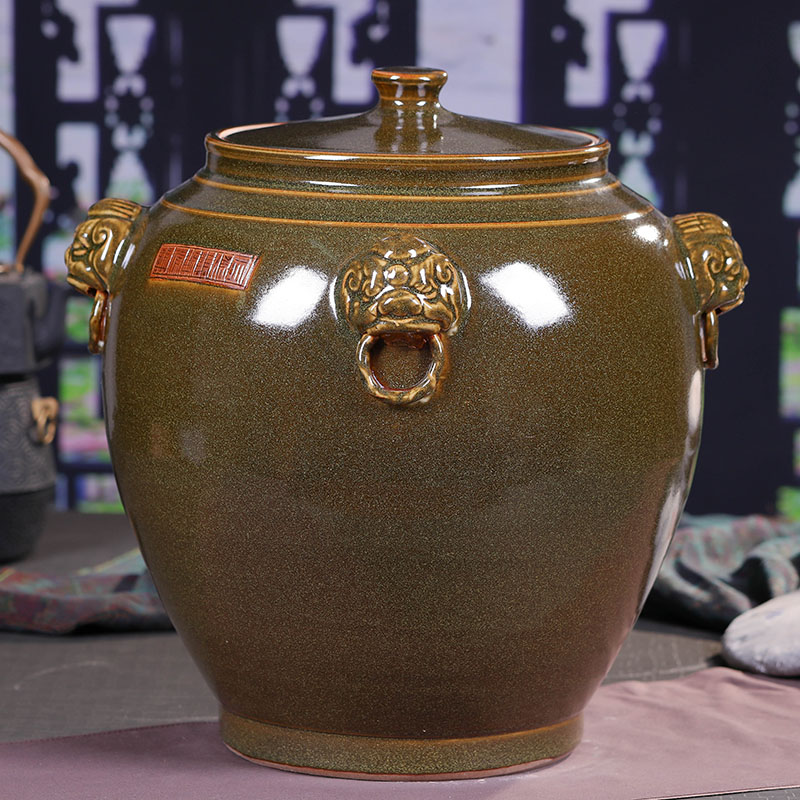 Jingdezhen ceramics big barrel caddy fixings sealed jar furnishing articles storage tank porcelain jar sugar sugar bowls ornaments