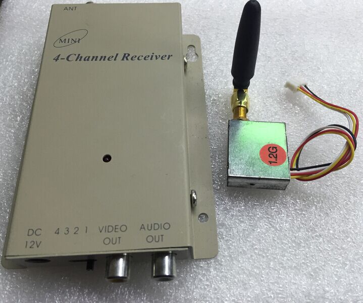 1 2G 200MW wireless video transmitter wireless monitoring wireless video transmitter and receiver 1 2G