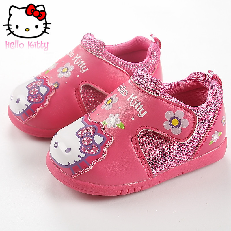 hello kitty儿童鞋春秋新款婴儿学步鞋软底防滑叫叫鞋DI3091