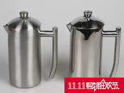 Stainless steel thick heat-resistant European Italian hand-punched coffee maker home MOCA pot fashion classic practical simple style