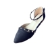 Xuân 2018 phiên bản mới của Hàn Quốc của sandal đầu gối bằng nhung hoang dã có đế phẳng mũi nhọn khóa nông với giày gót thấp dép lê nữ Sandal