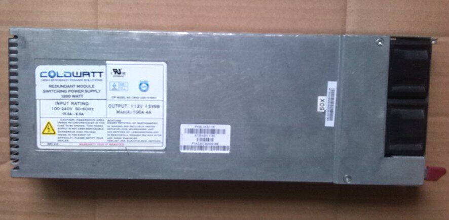 Original Disassembly Cool Watt COLDWATT CWA2-1200-10-SM01 Redundant Server Power Module
