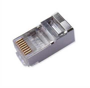 High quality RJ45 metal crystal head CAT5E 8-core shielded crystal head iron shell crystal head