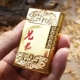 Giọng hát sáng tạo bên siêu mỏng trượt bên đá lửa mài bánh xe mở ngọn lửa nhẹ hơn kim loại bơm thuốc lá chữ bật lửa khò Bật lửa