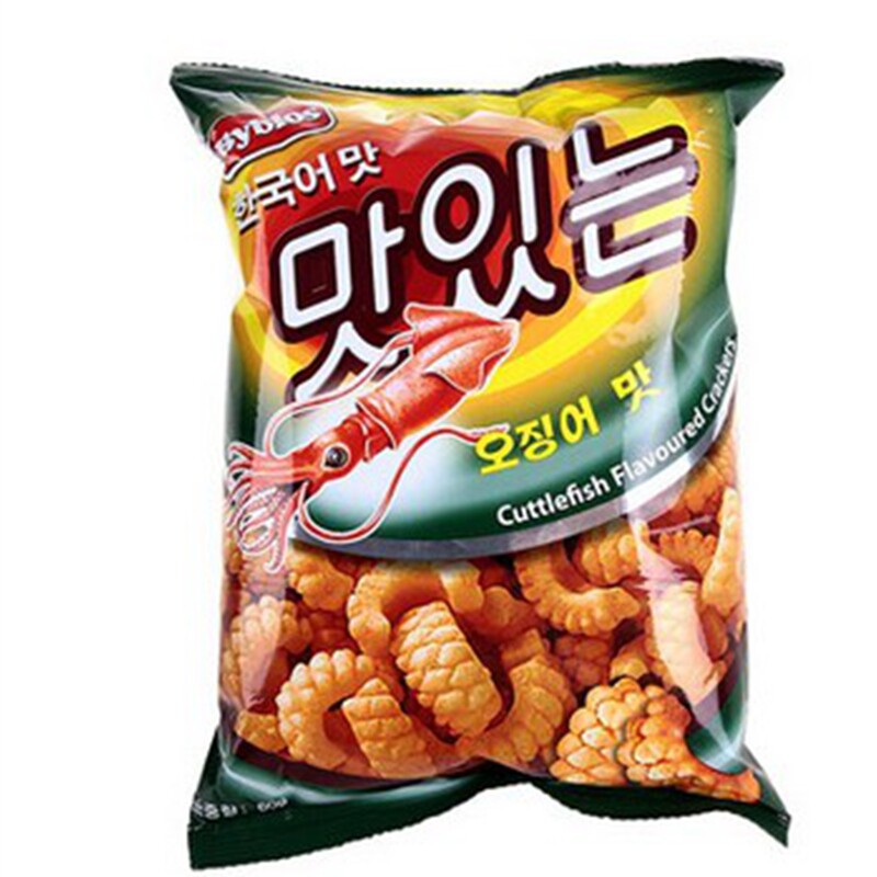 【天猫超市】马来西亚进口贝鲁斯鱿鱼鲜膨化类食品60g/袋