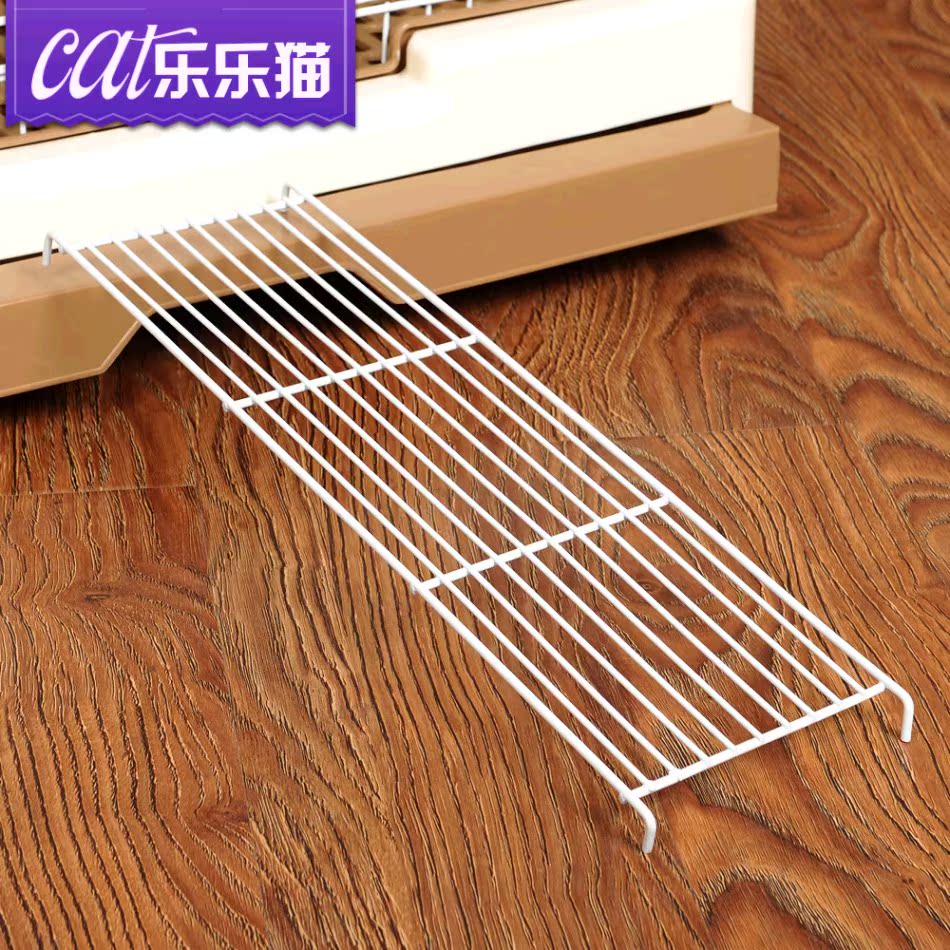 多层猫笼铁丝台配件 猫笼平台隔板梯子 宠物笼子零件 猫咪用品