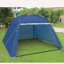 Pergola rainproof outdoor awning multi-person field activities greenhouse rain canopy silver glue cooking beach tent