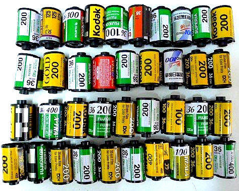 Kodak 10 Fuji 135 negative film empty film box reversal film black and white film cassette empty shell can be divided