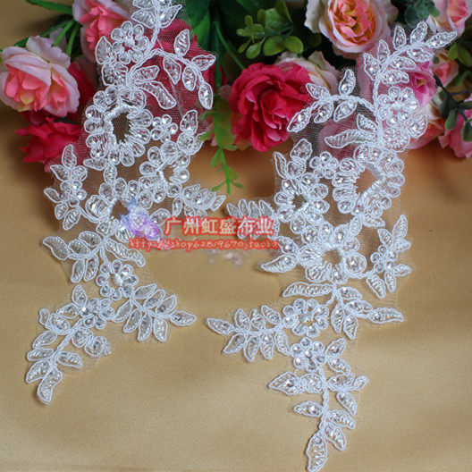 Rice White DIY Handmade Accessories Fine Caravan Sterling Silver Silk Thread Bright Sheet Lace Lace Lace To Flower Bouquet Sticker Low Price