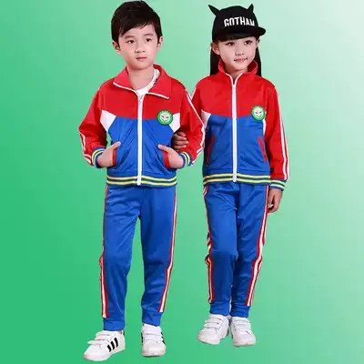 2015 new kindergarten garden clothes, spring, autumn and winter clothes, men and women's suits, school uniforms for primary and secondary school students, custom wholesale