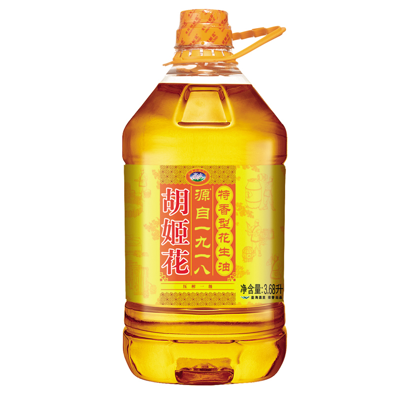 【天猫超市】胡姬花 特香型花生油3.68L 物理压榨
