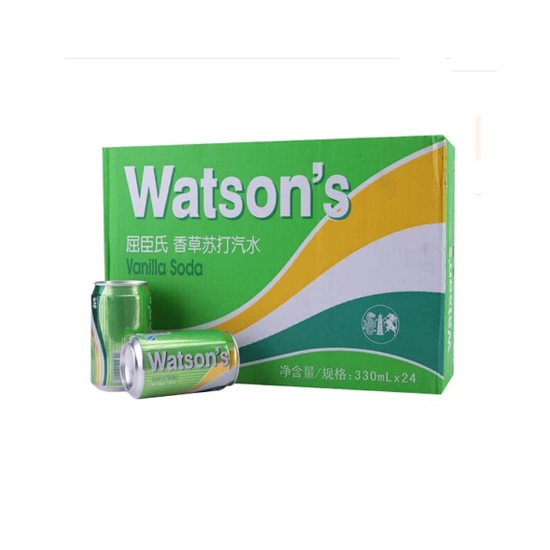 【苏宁易购】Watsons/屈臣氏 云呢拿苏打水 330ml*24 （香草）听