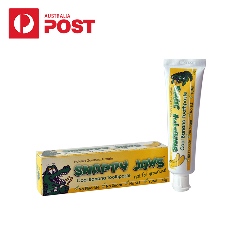 Snappy Jaws儿童牙膏75g*2支香蕉味 Nature's Goodness