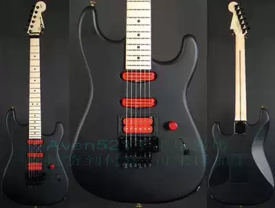 Customized Charvel-Pro Mod1-San-Dimas matte black electric guitar