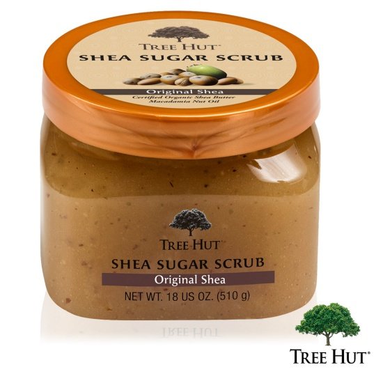 台湾官网直邮进口Tree Hut树上小屋洁肤净透磨砂膏-牛油果原味