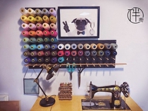 Storage artifact Ribbon ribbon wool elastic thread braided thread beaded thread sewing thread frame hole board shelf