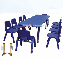 Kindergarten lifting fireproof board tables and chairs childrens adjustable tables special offer kindergarten students lace-shaped desks and chairs