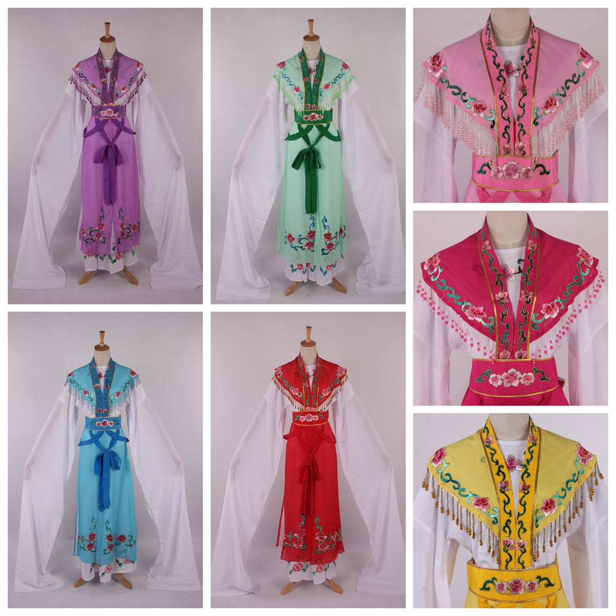 The more drama of Fudan Opera, Yue Mei Opera Seven Wonder Woman clothes Flowers Denier Clothes Opera Costumes Ancient Dress Lady Clothes 410