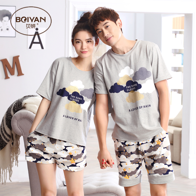 Pyjama mixte en Coton à manche courte - Ref 3005108 Image 1