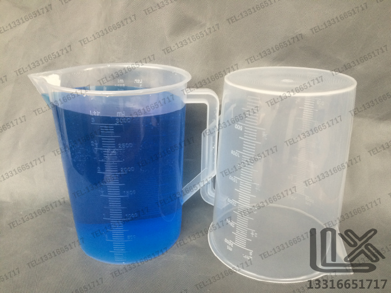 3000ml plastic cup corrosion resistant solvent high transparency with scale DIY baking appliances PP