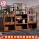 Bàn làm việc bằng gỗ gụ Dongyang + tủ sách hình cây kim ngân bằng gỗ hồng mộc toàn gỗ nguyên khối Trung Quốc hiện đại giường ngủ đẹp Bộ đồ nội thất