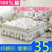 Ren giường bedspread lanh váy một mảnh giường bông đặt giường DN giường bông đám cưới 1,5 1,8 m giường - Váy Petti