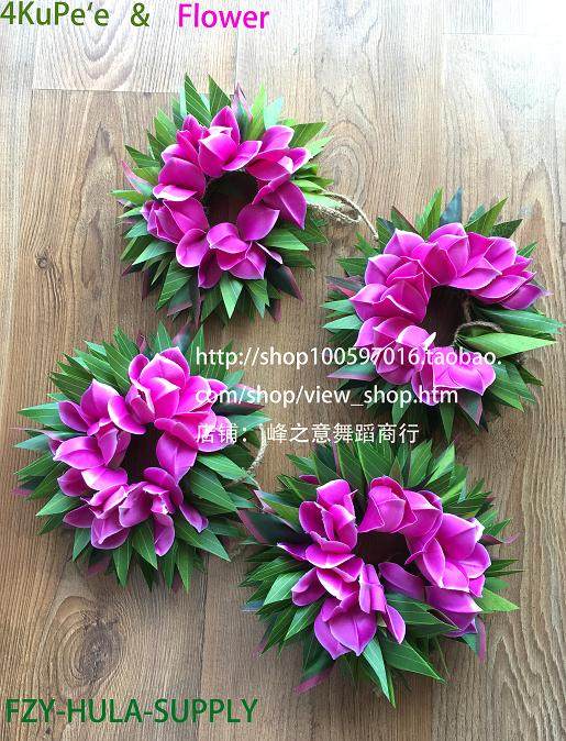 Hawaiian hula dancer garland dance performance props accessories beach seaside jewelry hand and foot ring