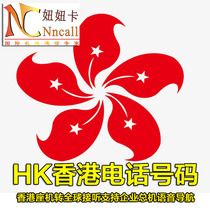 Hong Kong fixed landline phone number Flying line phone number DID transfer global mobile phone answer Virtual office