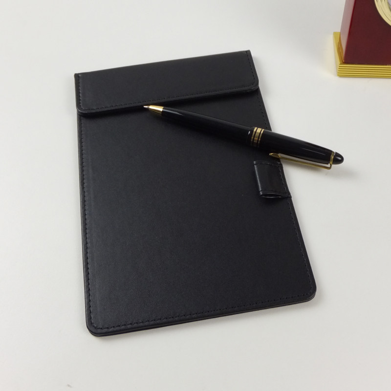 RABO Hotel Room Leather Note Clip Hotel Leather Goods Premium PU Sticky Note Book Menu Clip Customization