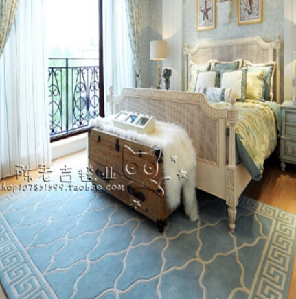 Simple European-style handmade acrylic carpet living room tea table bedside cartoon children's bedroom carpet custom