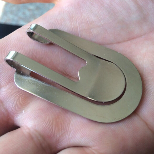 Stainless Steel Money Clip Practical Banknote Clip Card Clip Men Bill Clip Fashion Bills Clip Metal Wallet-Taobao