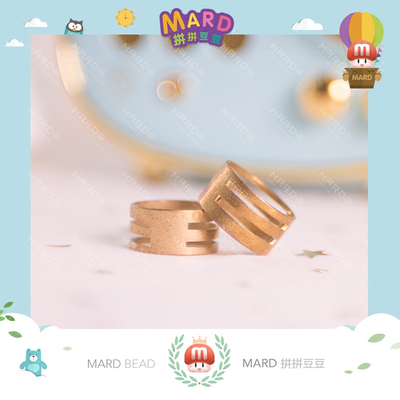 MARD Collared Bean Collared Bean Accessories Opening Circle Pure Brass Open Loop Ring 
