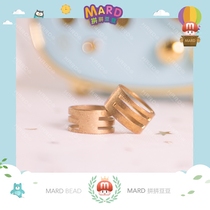 MARD paddling bean accessories open circle pure copper open ring ring