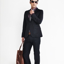 Korean mens casual suit Korean slim micro La suit suit Gentleman fashion mens suit suit