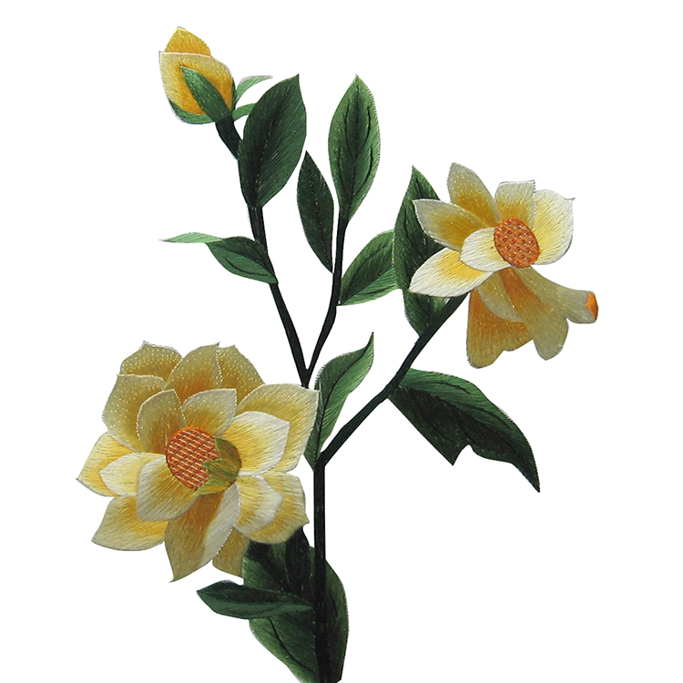 Famous ancient embroidery Su embroidery diy kit beginner decorative painting handmade embroidery diy material package practice training small flower