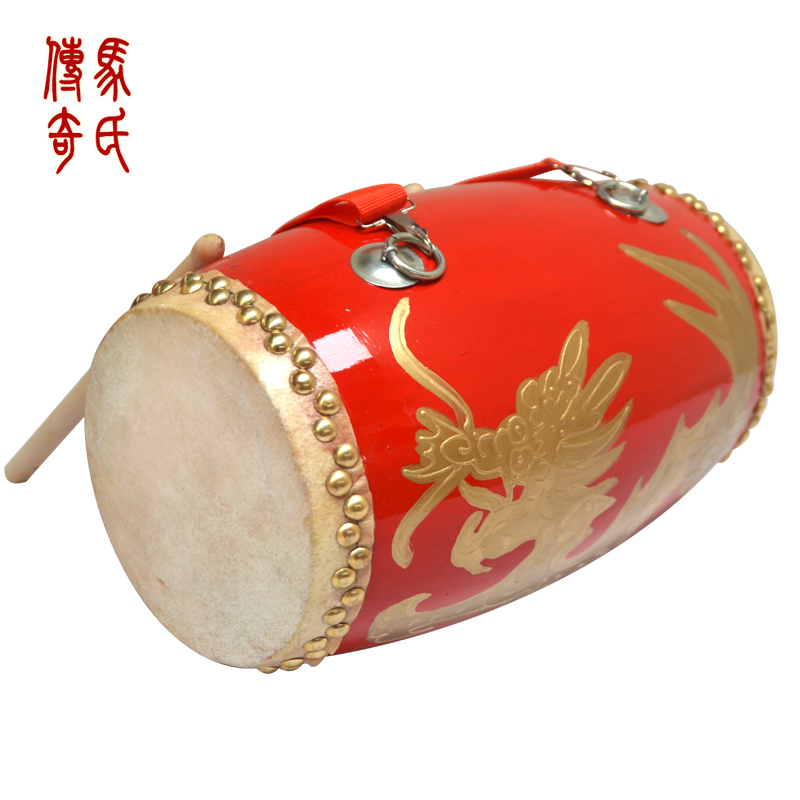 Ma's legend 15cm asphalt dragon cowhide waist drum 4.5 inch golden dragon waist drum Ansai waist drum painted drum manufacturer direct sales