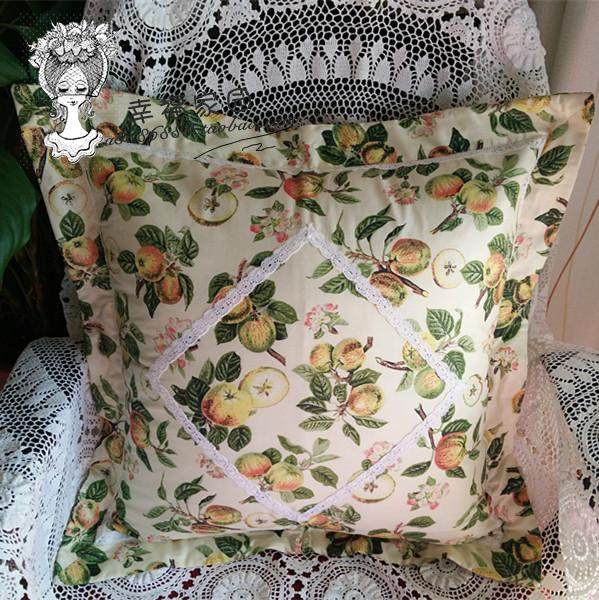 Foreign trade Export original single pure cotton clip cotton cushion cover Pillow Cover Cushion Hawthorn Love Preferential clearance