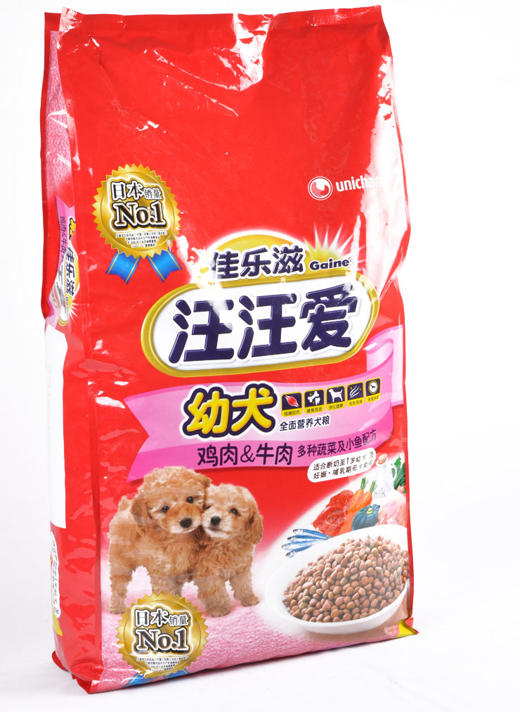 佳乐滋狗粮幼犬鸡肉牛肉蔬菜小鱼配方6.5kg金毛萨摩边牧狗粮 包邮