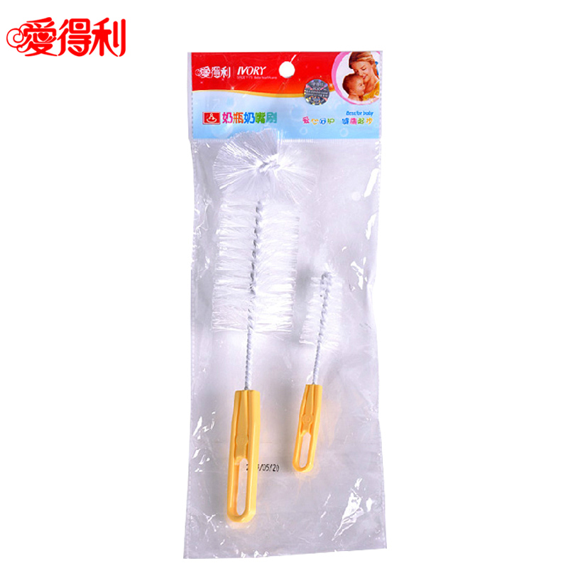 爱得利奶瓶刷婴儿奶瓶清洁刷清洗刷子奶嘴刷子尼龙材质经济装F01