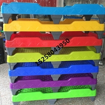 Kindergarten childrens plastic lunch bed nursery class early education special stacked bed bed thickened environmental protection injection single bed