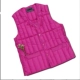 Áo vest cotton nữ mùa đông size ngắn size lớn dày trung niên không cổ áo vest vai mùa xuân và mùa thu áo mẹ ấm bên trong mặc