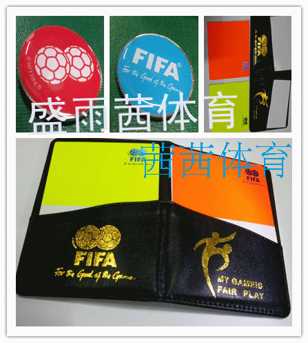  FIFA football match referee equipment patrol flag red and yellow card hot sale convenient reusable