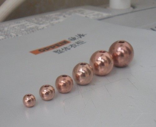 Solid copper beads Copper Buddha beads Copper beads Solid copper beads Bracelet Copper beads