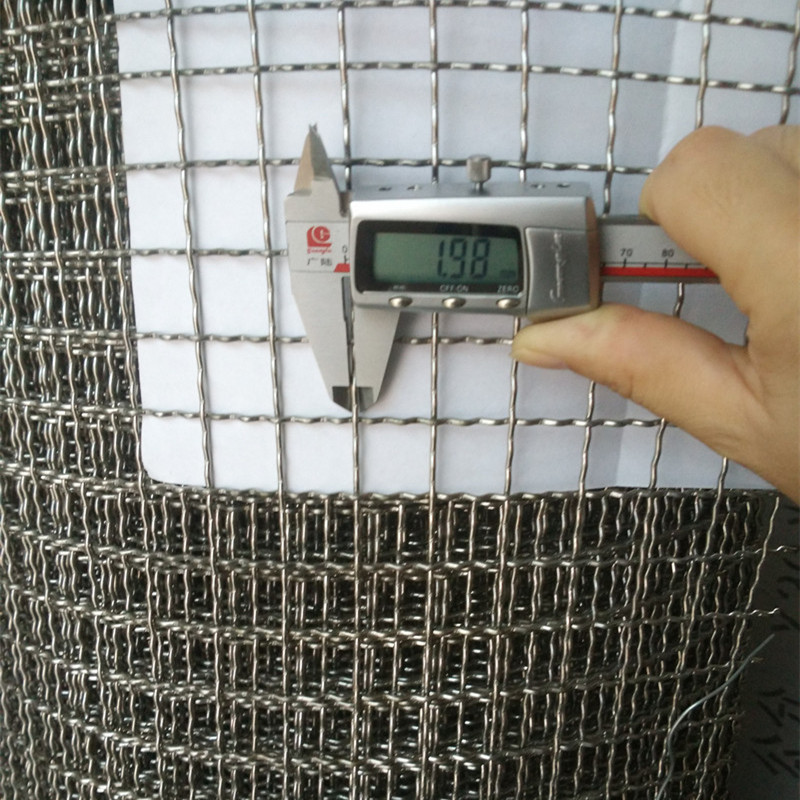 Authentic 304 stainless steel wire mesh ginning mesh stainless steel thick wire mesh large wire metal braided mesh screen