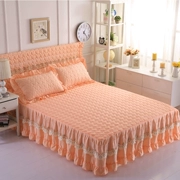 Hàn Quốc dày ren giường bông váy trong một mảnh khăn trải giường công chúa ren trượt nệm bảo vệ 1.5 / 1.8 m - Váy Petti