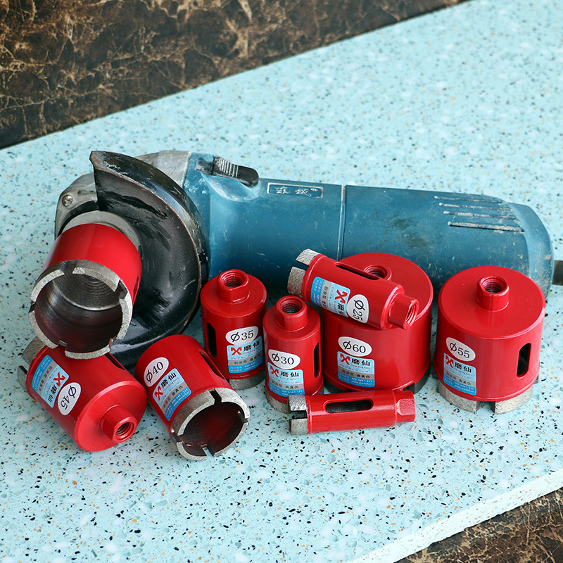 Angle grinder special marble drill pebble flower pot grinding head tile stone cement reaming drill bit