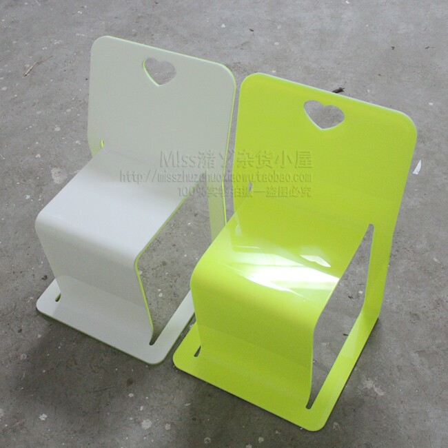 Colorful small mini bench acrylic transparent children baby eating bench household replacing shoes chair stool