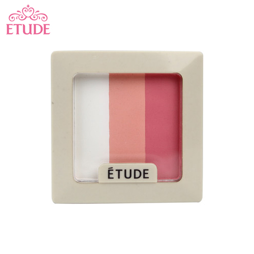 专柜正品  Etude/爱丽小屋花妍映彩腮红胭脂(三色)修容带腮红刷