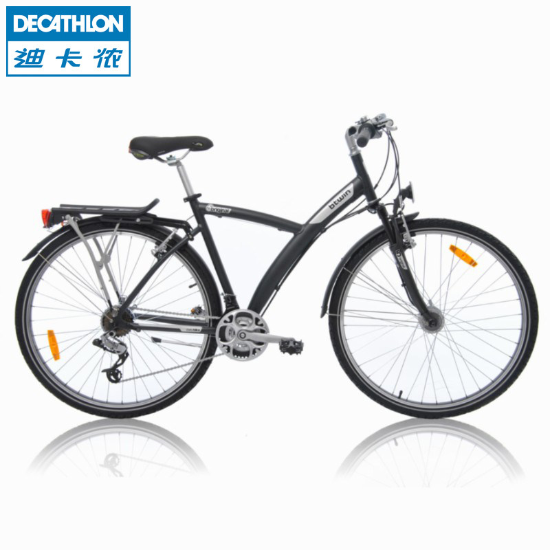 迪卡侬休闲自行车ORIGINAL ALLDAY 21级变速旅行单车CityBTWIN